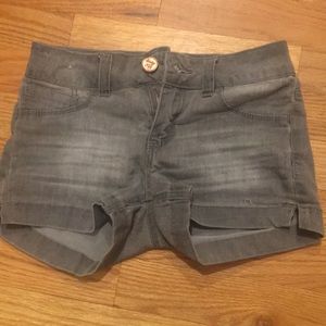 🔥grey Jean Shorts